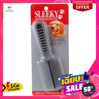 อุปกรณ์ทำความสะอาดและการอาบน้ำ สลิคกี้ หวีสำหรับสุนัข แบบซี่ 2 ระดับ Sleeky Dog Comb, Double Teethดูแลขน