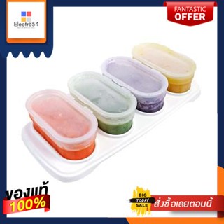 ภาชนะเก็บอาหารเสริมสำหรับเด็ก NANNY รุ่น N280 ขนาด 4 ออนซ์ (แพ็ค 4 ถ้วย) สีขาวFood Storage Container for Children NANNY