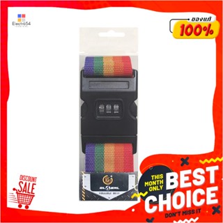 LUGGAGE สายรัดกระเป๋า GLOBAL TOURNIQUET สีรุ้งLUGGAGE STRAP GLOBAL TOURNIQUET RAINBOW