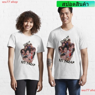 Korea NCT DREAM t-shirt Essential T-Shirt ดพิมพ์ลาย เสื้อยืดผ้าฝ้าย คอกลม cotton ความนิยม sale Unisex_09