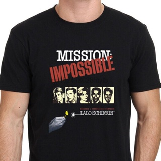 MISSION IMPOSSIBLE Lalo Schifrin Vintage Movie Black Tshirt_07