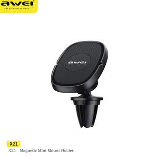 Awei X21แม่เหล็กที่วางโทรศัพท์ในรถแบบโลหะ Mini Mount ขาตั้ง Smartphone สร้อยข้อมือสำหรับ