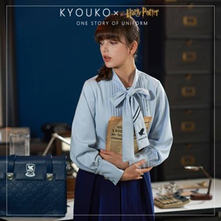 Kyouko x Harry Potter เสื้อเชิ้ตแขนยาว คอผูกโบว์ ย้อนยุค ลิขสิทธิ์แท้