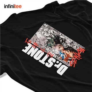 *VIII*✌*IV*❁Infinitee DR. STONE Manga Anime Tshirt For Men Women in Black Shirt round neck cotton te_08