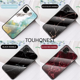 เคส Samsung Galaxy A04 เคส Samsung A04S เคส Samsung A13 เคส Samsung A22 Case Samsung M13 Case Samsung M22 Case Samsung M32 Case Samsung F22 Cover Luxury Marble Grain Hard Tempered Glass Protective Back Cover Phone Case โทรศัพท์มือถือกระจกนิรภัย แบบแข็ง