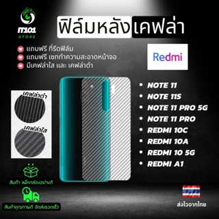 ฟิล์มหลังเคฟล่า Redmi รุ่น Redmi 10 5G,Note 11,Redmi Note 11s,Redmi Note 11 Pro 5G,Redmi Note 11 Pro,Redmi 10c,10A,A1