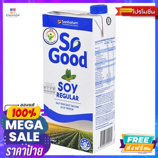 So Good(โซกู้ด) โซกู้ด นมถั่วเหลือง เรกูล่า 1 ลิตร So Good Soy Milk Regula 1 literนมยูเอชที (UHT)