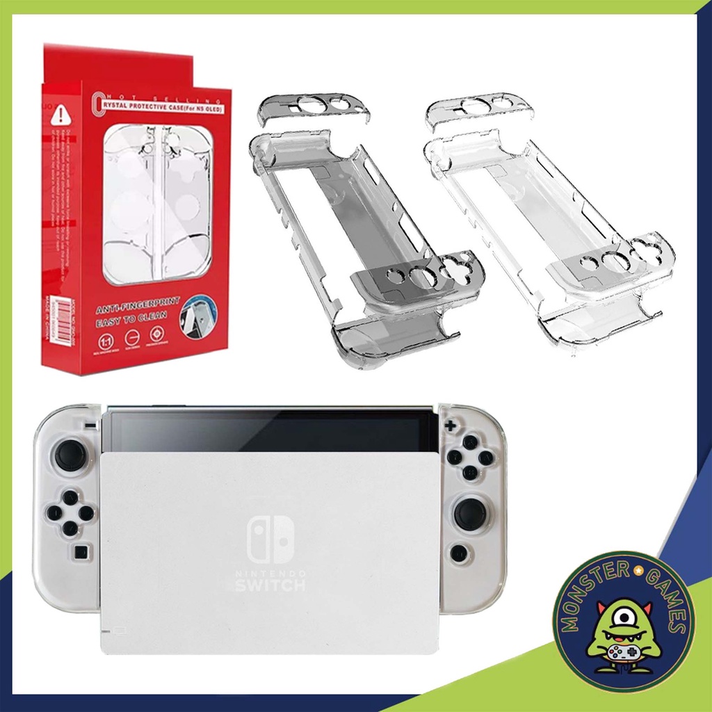 เคสใส Nintendo Switch Oled ใส่ Dock ได้ (กรอบใส Nintendo Switch Oled ใส่ Dock ได้)(เคสใสสวิต)(เคสใส Switch oled)(กรอบใส)