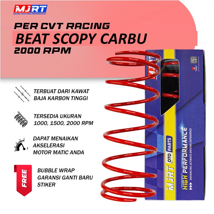 RACING CVT SPRING 2000 RPM BEAT CARBON SCOPY CARBON