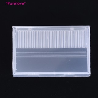 Purelove&gt; กล่องพลาสติก 20 หลุม สําหรับใส่ดอกสว่านเจาะเล็บ 3/32 นิ้ว