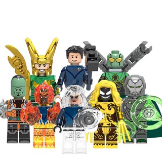 ฟิกเกอร์ Super Heroes Movie Mister Fantastic Doctor Doom Leader Human Torch ขนาดเล็ก ของเล่นสําหรับเด็ก