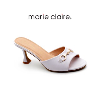 Bata บาจา ยี่ห้อ Marie Claire รองเท้าส้นสูงแบบมีส้นแบบสวม รองเท้าส้นสูงสำหรับผู้หญิง สูง 5 นิ้ว   รุ่น CHALA สีดำ รหัส 7709272