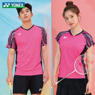 Yonex เสื้อกีฬาแบดมินตัน แขนสั้น ระบายอากาศ แบบแห้งเร็ว เข้าได้กับทุกชุด แฟชั่นฤดูใบไม้ผลิ และฤดูร้อน สไตล์เกาหลี 2023