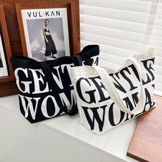 GENTLEWOMAN กระเป๋า/Canvas Tote Bag/Micro Canvas Tote Bag/GENTLEWOMAN Club/รวมกระเป๋ารุ่นซิกเนเจอร์ของแท้