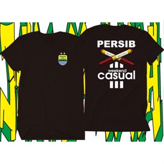 เสื้อยืดลําลอง แขนสั้น พิมพ์ลาย Persib WEEKEND Distro สําหรับผู้ชาย และผู้หญิง