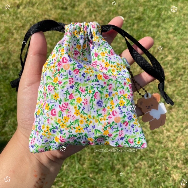 ถุงหูรูด ลายดอกไม้🐰💐ของขวัญ ของชำร่วย มีให้เลือกหลายลาย
