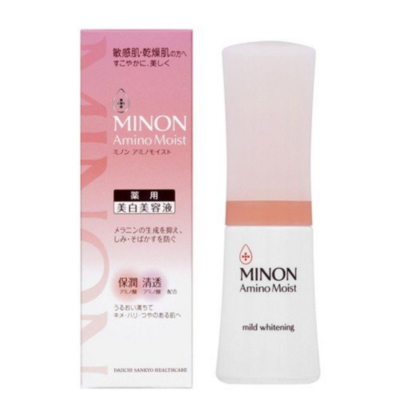 MINON Amino Moist Mild Whitening 30g เซรั่มเข้มข้น เนื้อเจลบำรุงผิวหน้าเพื่อผิวกระจ่างใส ของใหม่จากญี่ปุ่นหมดอายุปี 2026