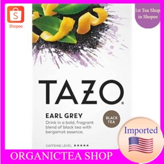 Tazo Black Tea Earl Grey 20 Tea Bags ชาดำ