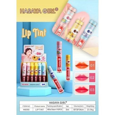 ⚡FLASH SALE⚡♡พร้อมส่ง HASAYA GIRL MAGIC LOVE SWEET Lip Oil H6090(24pcs in a box)