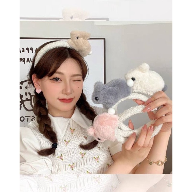 DHA-ที่คาดผม ที่คาดผมกระต่ายขนนุ่มมาใหม่ พร้อมส่ง - รูปที่ 2