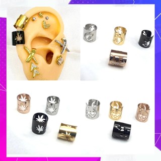 ✅ Earcuff ต่างหูแบบหนีบ ต่างหูหนีบ จิวหูหนีบ ตุ้มหูหนีบ สแตนเลสแท้ งานพรีเมี่ยม แฟชั่นเกาหลี  ต่างหูแบบหนีบไม่ต้องเจา