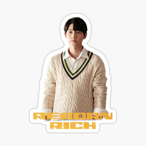 สติ๊กเกอร์กันน้ำ สติ๊กเกอร์ติดรถ แม่เหล็กติดตู้เย็น Reborn Rich ซงจุงกิ ชินฮยอนบิน SONG Song Joong K