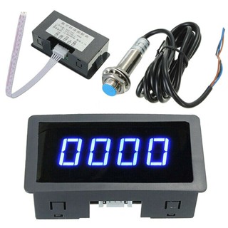 Cf5135c-z เครื่องวัดรอบเครื่องยนต์ดิจิทัล LED 4 ความเร็ว RPM 10-9999RPM 18-24V