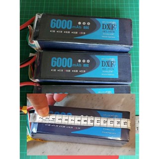 DXF 6000mah 3S(11.1V)   4S(14.8)   6S(22.2V)   80C-160C 155mm  XT60