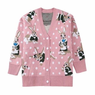 [𝗣𝗥𝗘-𝗢𝗥𝗗𝗘𝗥]🐰Rabbit cardigan เสื้อคาร์ดิแกนไหมพรมกระต่าย