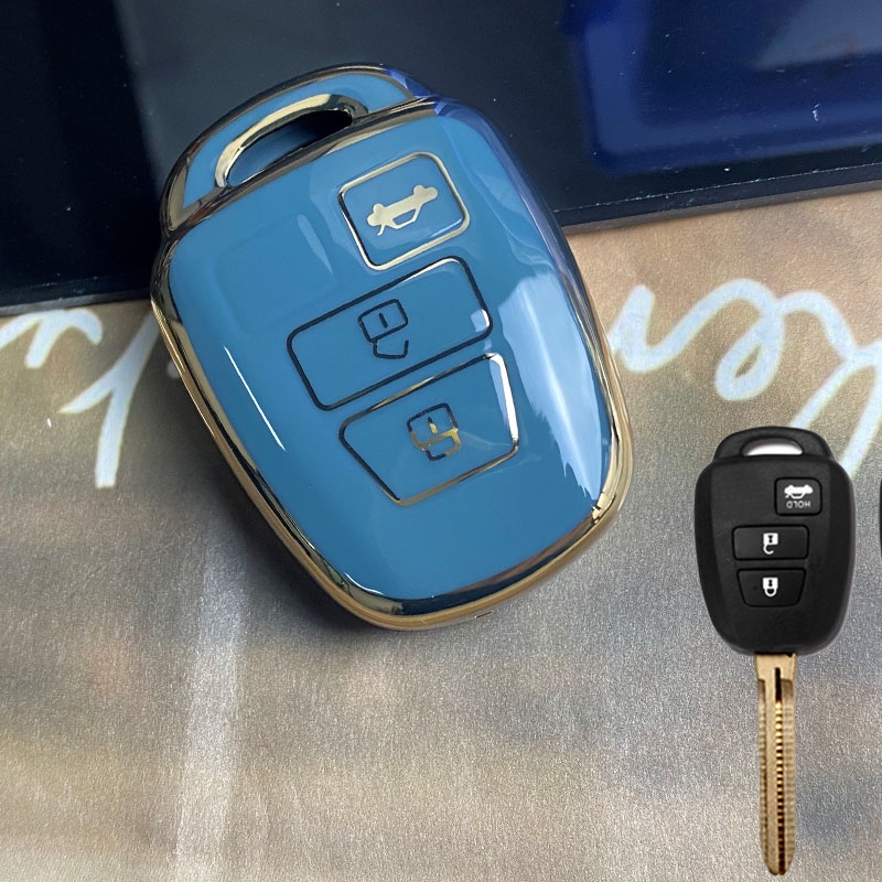 เคสรีโมตกุญแจรถยนต์ TPU อุปกรณ์เสริม สําหรับ Toyota Camry Prius 2012 2013 2014 2015 2016 2017 Corolla RAV4