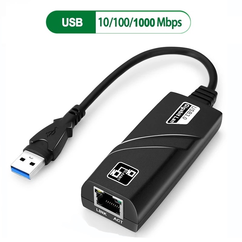 1000mbps USB 3.0 ถึง RJ45 การ์ดเครือข่ายแบบมีสายประเภท C ถึง RJ45 Lan Ethernet อะแดปเตอร์สําหรับ PC Windows 10 11 แล็ปท็อป