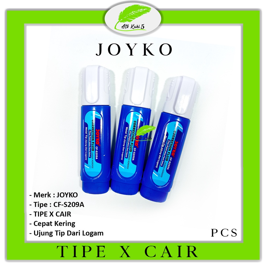 JOYKO - น้ํายาลบคําผิด Type-x ลิควิด CF-S209A - ชิ้น