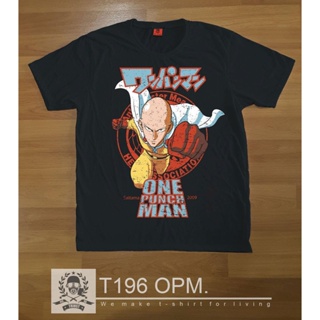 พร้อมส่ง เสื้อยืดผู้ชายลายการ์ตูนOne punch manเสื้อยืดอินเทรนด์_12