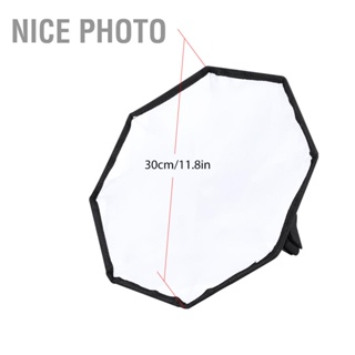 Nice photo 30 ซม. แบบพกพา Universal Flash ไฟฉาย Softbox Diffuser สำหรับ Speedlite ภายนอก