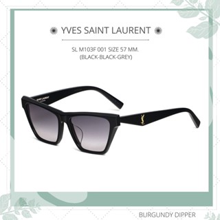 แว่นกันแดด YSL : SL M103F 001 SIZE 57 MM. (BLACK-BLACK-GREY)