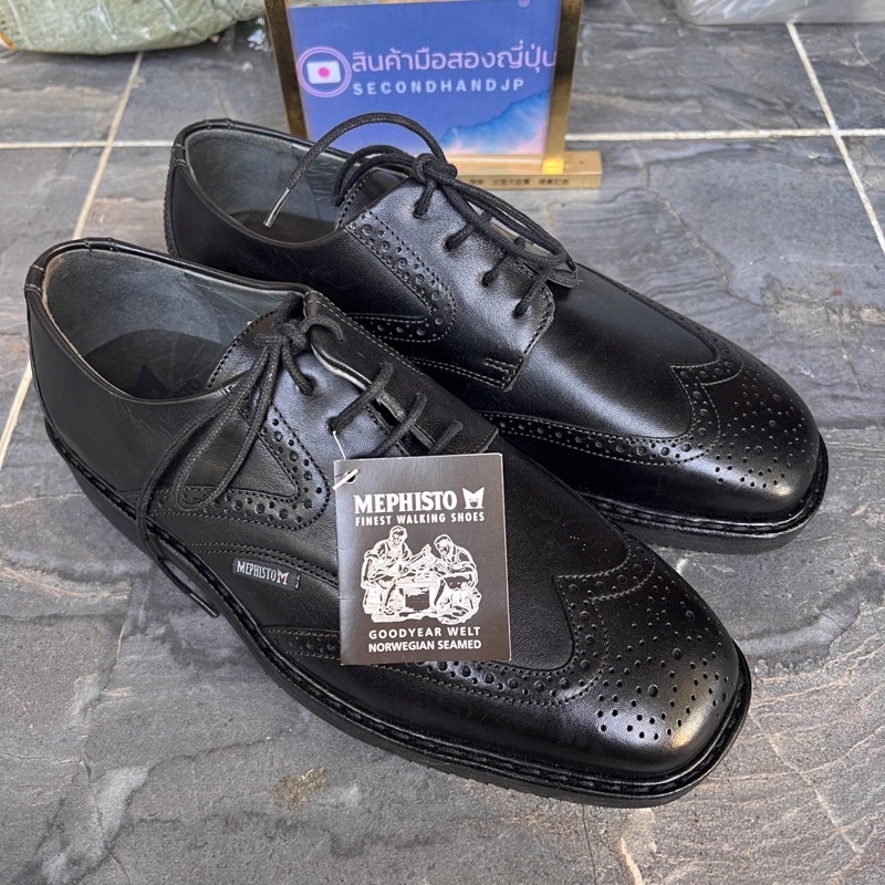 รองเท้าคัทชู รองเท้าหนังแท้ MEPHISTO GOODYEAR WELT ไซต์ 7US ของใหม่ป้ายห้อย