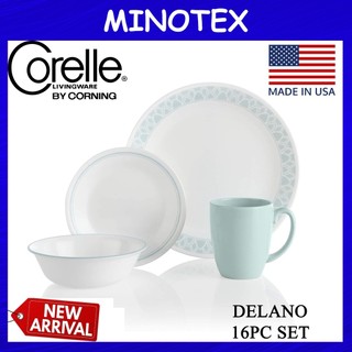 Corelle 16pc Delano Dinnerware Set Livingware Dinner Serve Set