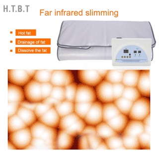 H.T.B.T 220V อินฟราเรดซาวน่าผ้าห่มความร้อนรูปร่าง Slimming การออกกำลังกาย เครื่อง EU Plug