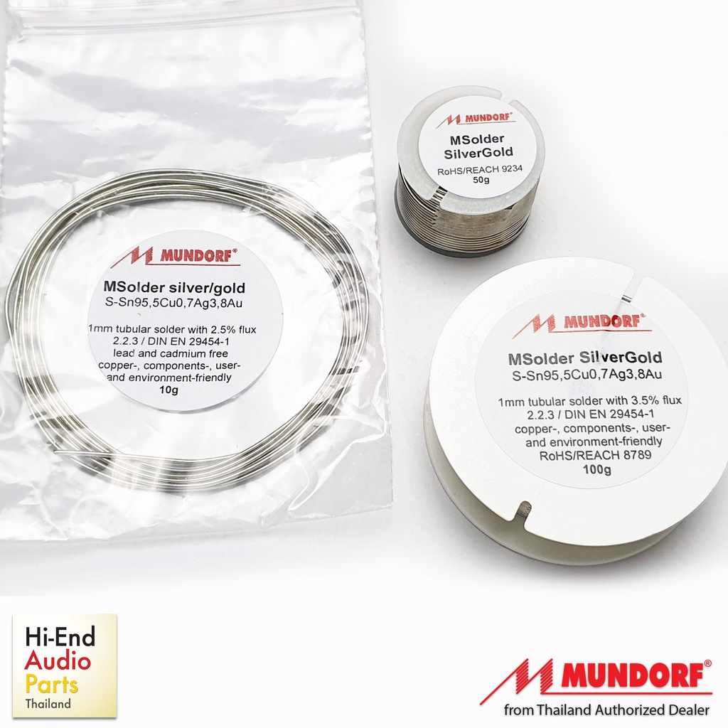 ตะกั่ว Mundorf Silver Gold ของแท้ Package จากโรงงาน