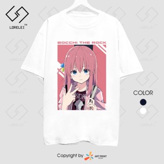 Bocchi The Rock Color Art T-shirt (Black / White) short-sleevedbocchi t-shirt_07