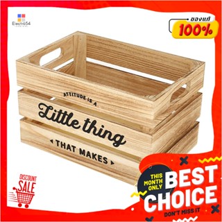 WOODEN กล่องลังไม้ STACKO LITTLE THING 40x30x22 ซม. สี NATURALWOODEN BOX STACKO LITTLE THING 40X30X22CM NATURAL