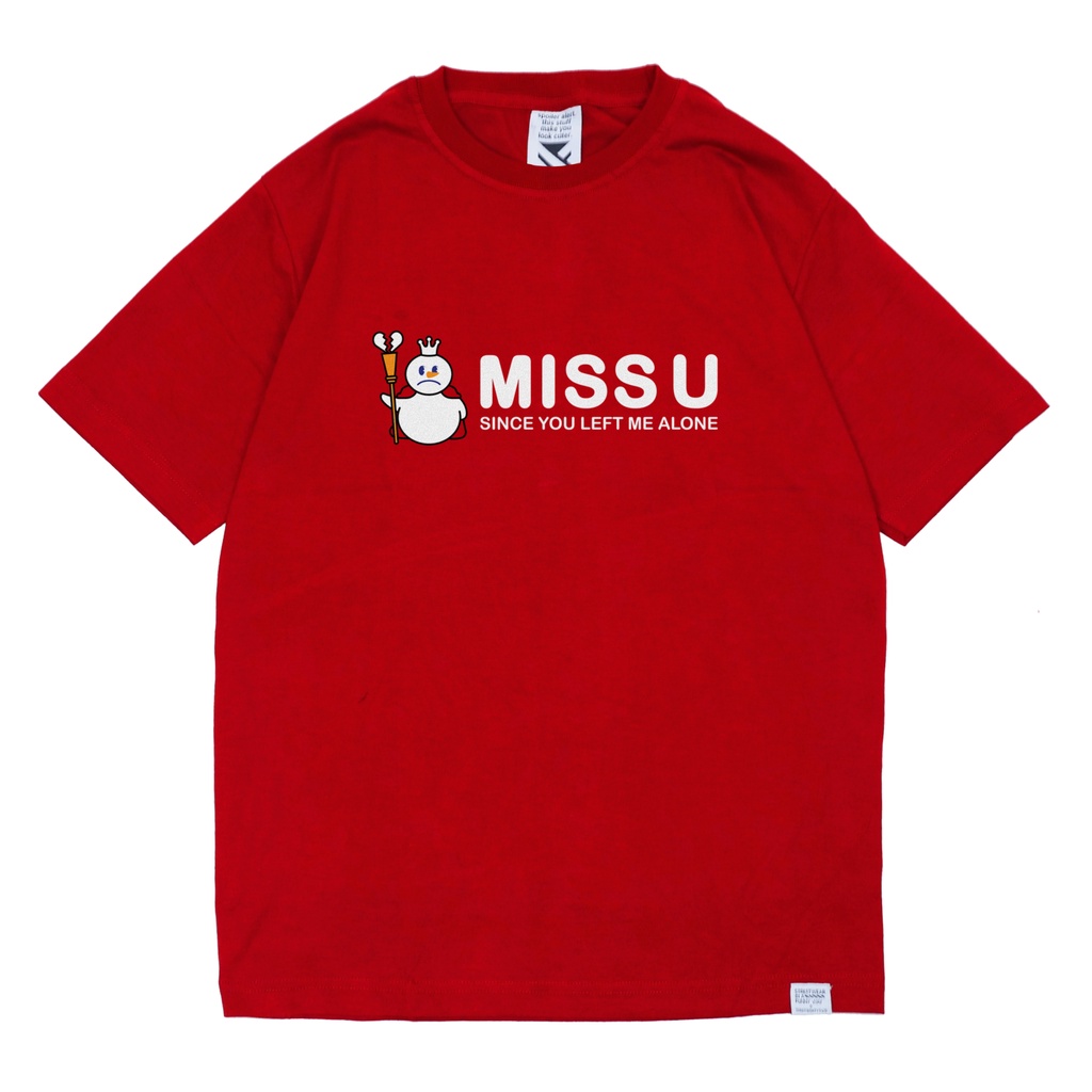 เสื้อยืด Zerotwentytwo Miss U Mixue Red | เสื้อยืดผู้ชาย MIXUE Parody