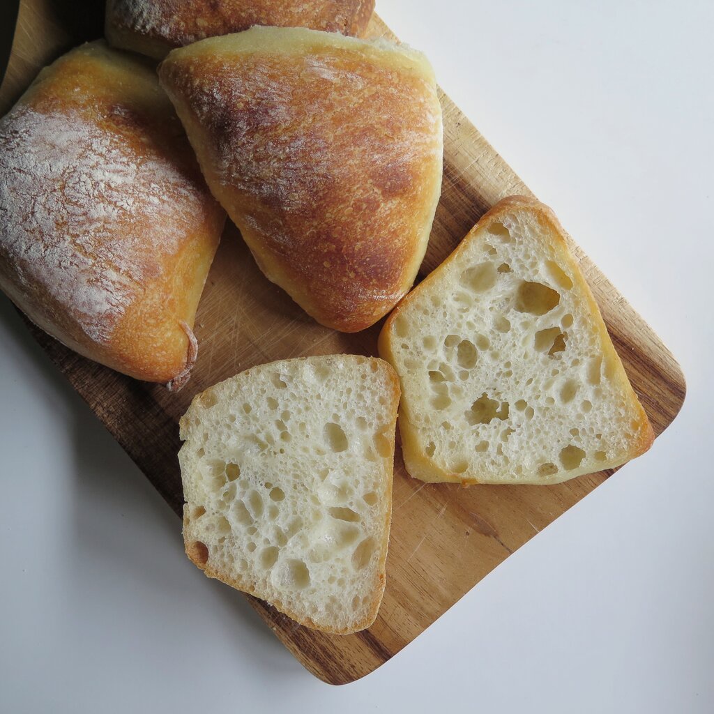 Ⓥ Sourdough Ciabatta (Rolls)