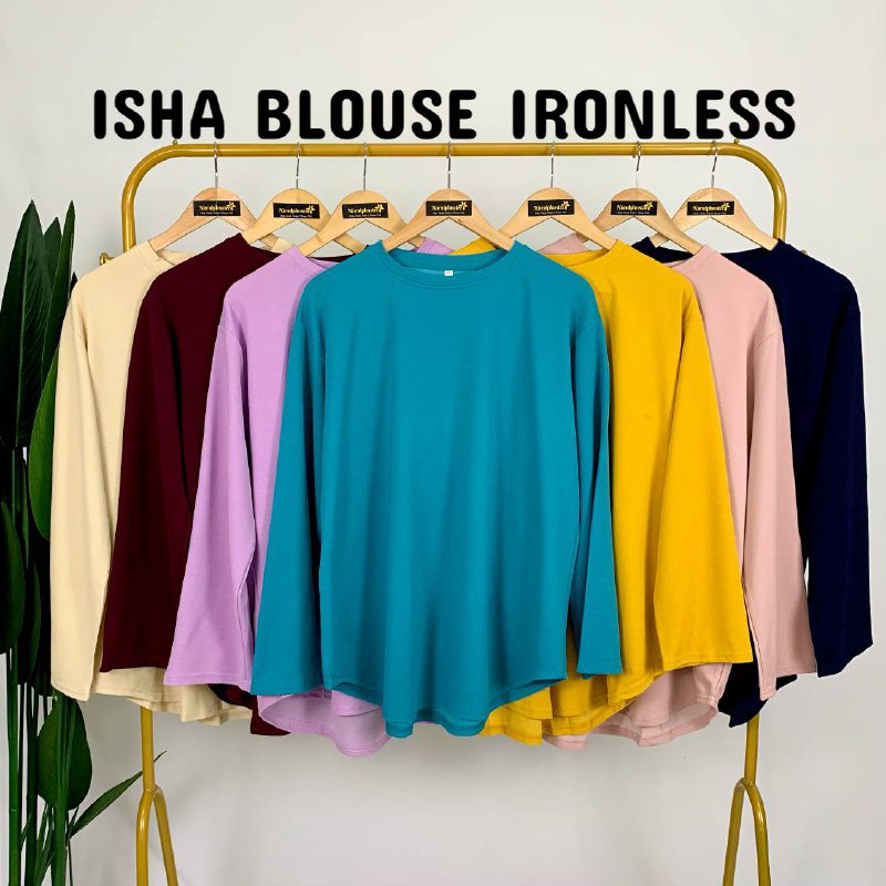 BLOUSE PLUSSIZE VIRAL ผู้หญิง ISHA BLOUSE IRONLESS - เพิ่มขนาด