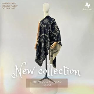 Kiss Me Doll ผ้าพันคอ/ผ้าคลุมไหล่ คอลเลคชั่น Fleece (ผ้าหนา) ขนาด 180 x 70 cm.