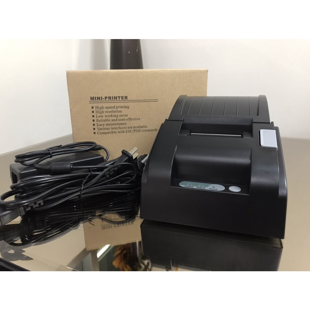 เครื่องพิมพ์ใบเสร็จ Gprinter รุ่น GP-5890II รองรับขนาด 58 มม. เชื่อมต่อผ่านไวไฟ