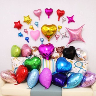 ลูกโป่งฟอยล์หัวใจ ขนาด10 นิ้ว มีหลายสีให้เลือกมากมาย