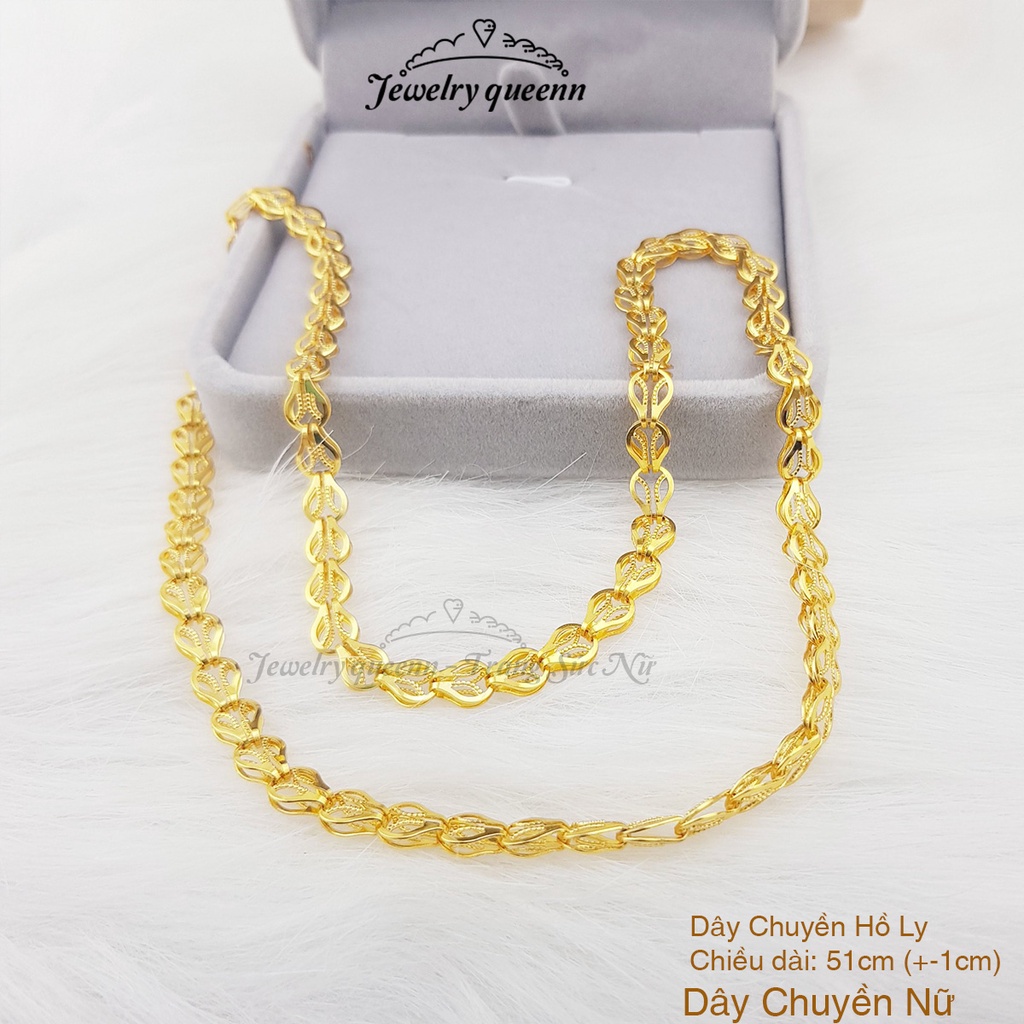 สร้อยคอผู้หญิงสร้อยคอหน้าสุนัขจิ้งจอกชุบทองขนาดใหญ่สีทนทาน ข42dhl