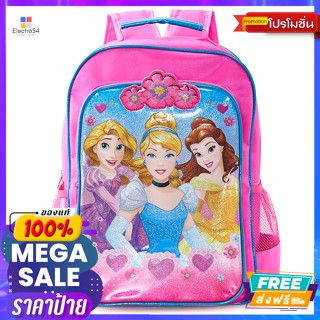 กระเป๋าเป้แฟชั่น สำหรับเด็ก ลายเจ้าหญิง ขนาด 15 นิ้ว คละลาย Fashion backpack for children, princess pattern