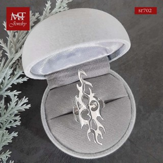 MT แหวนเงินแท้ รูปเปลวไฟ ไซส์: 51, 59 Solid 925 Sterling Silver Ring (sr702) MT Jewelry มณีธารา